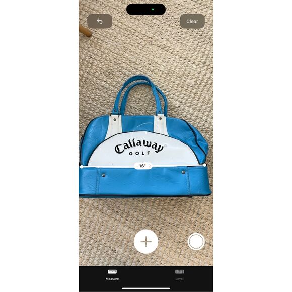 Vintage Callaway leather embroidered Golf Carry On Bag With Shoe compartment - Picture 3 of 9